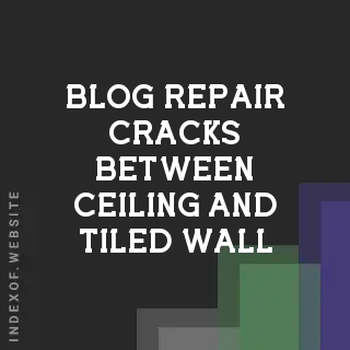 How to Repair Cracks Between Ceiling and Tiled Wall | Pro Guide | Logo - Indexof